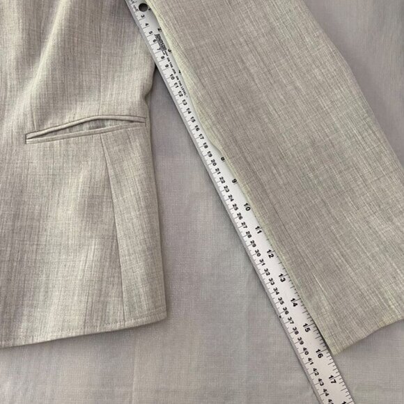 Formal suit jacket Tahari Arthur S. Levine Womens Blazer Light Gray Size 12 - Picture 8 of 10